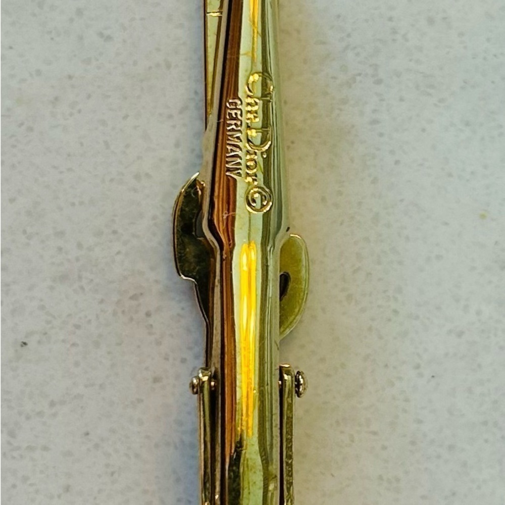 Vintage CHRISTIAN DIOR Tie Stay Clip Holder - Picture 5 of 8